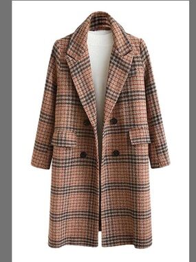 Chartou plaid coat